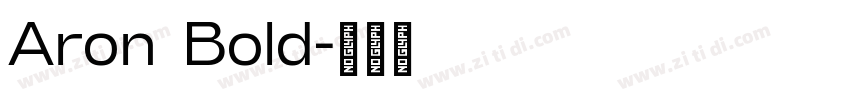 Aron Bold字体转换